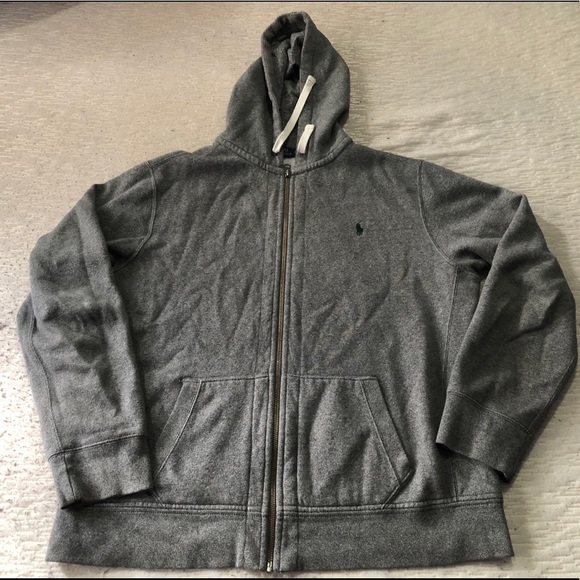Polo by Ralph Lauren Charcoal Zip-Up Hoodie